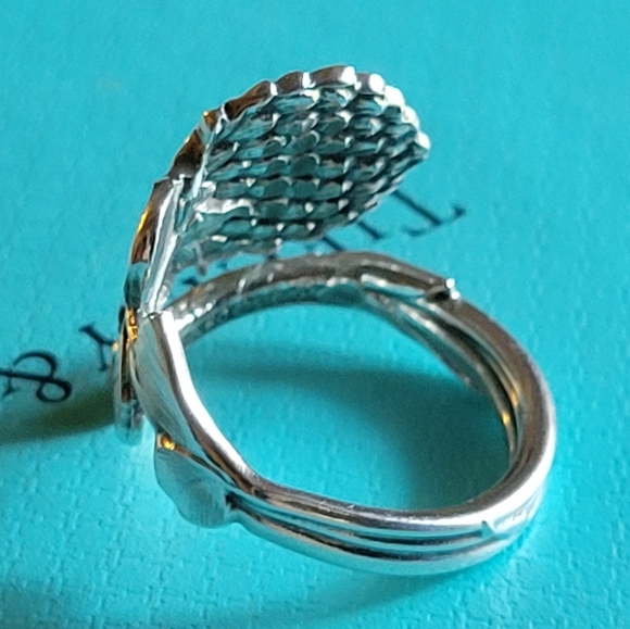 1885 Tiffany & Company Bloomed Clover Shamrock Spoon Ring in Sterling Silver #34 - Picture 11 of 17